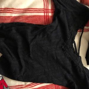 Solid black with lace.